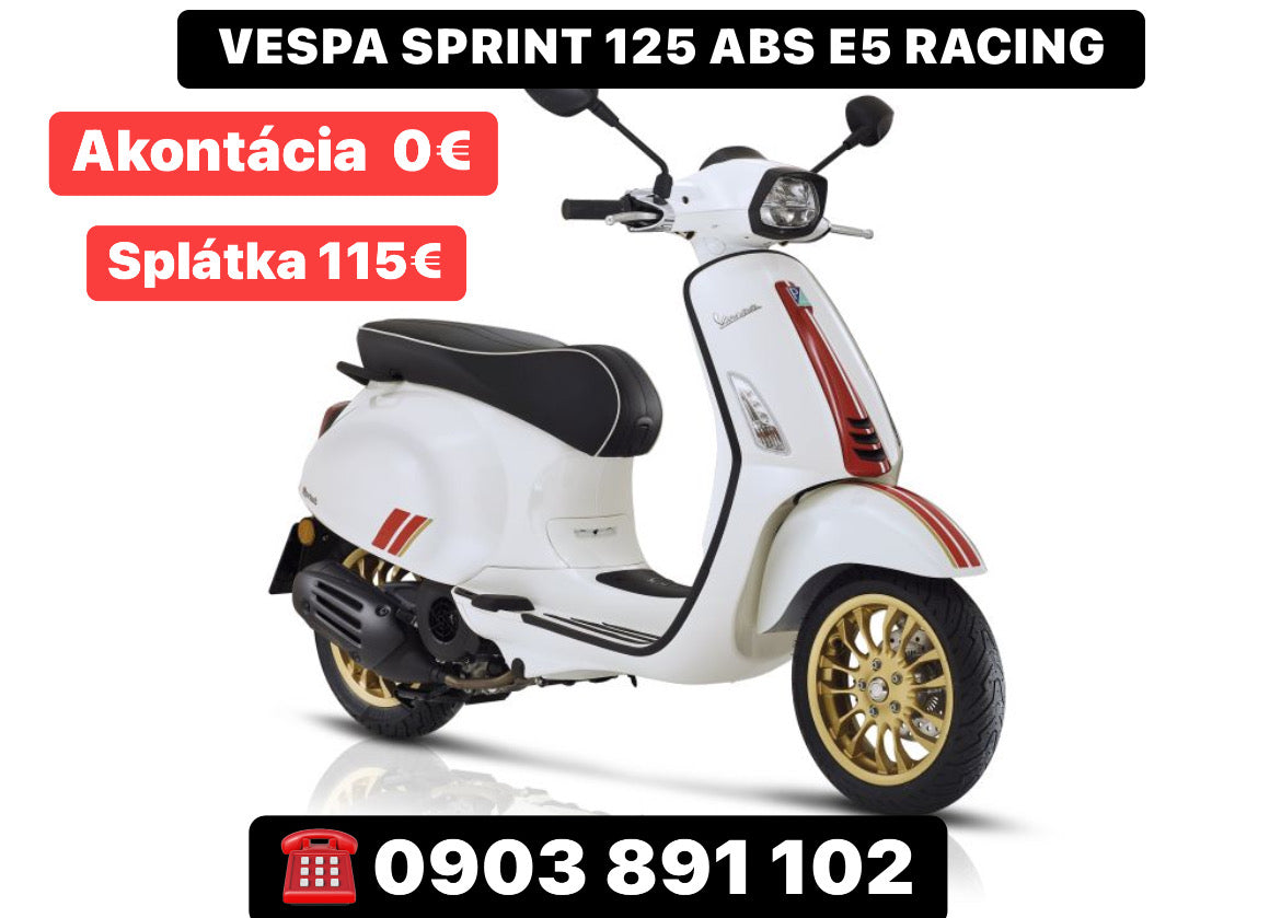 VESPA SPRINT 125 ABS E5 RACING SIXTIES BIANCO