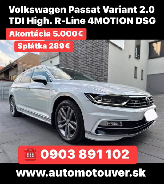 Volkswagen Passat Variant 2.0 TDI High. R-Line 4MOTION DSG