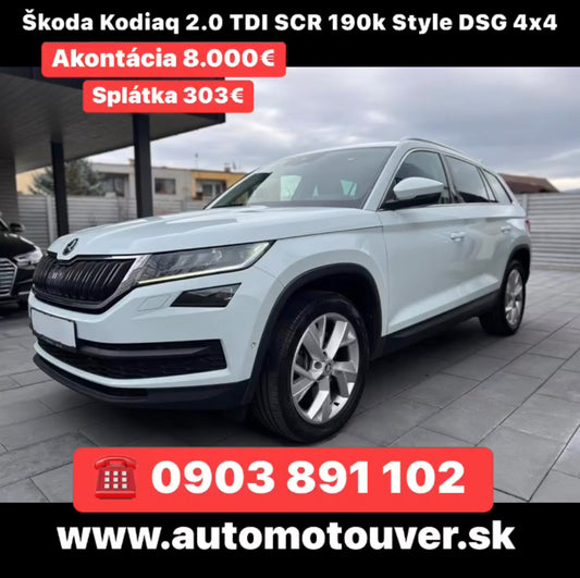 Škoda Kodiaq 2.0 TDI SCR 190k Style DSG 4x4