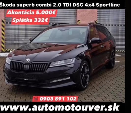 Škoda superb combi 2.0 TDI DSG 4x4 Sportline