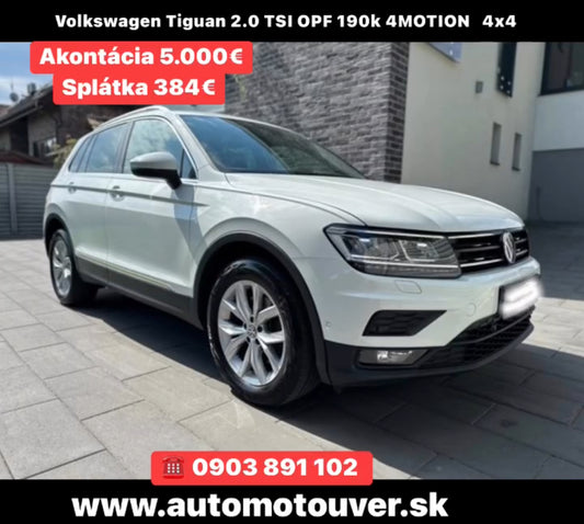 Volkswagen Tiguan 2.0 TSI OPF 190k 4MOTION Edition Comfortline DSG 4x4